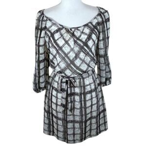 SPEECHLESS GRAY, WHITE, & BLACK DRESS SZ.S EUC.  GORGEOUS DRESS IN EXCELLENT USE